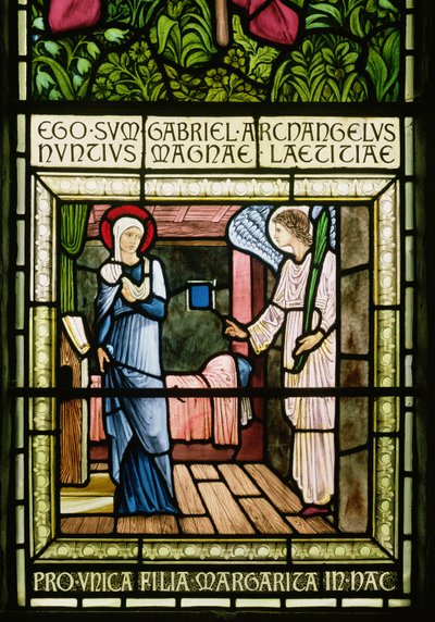 Die Verkündigung (Buntglas) von Edward Burne Jones